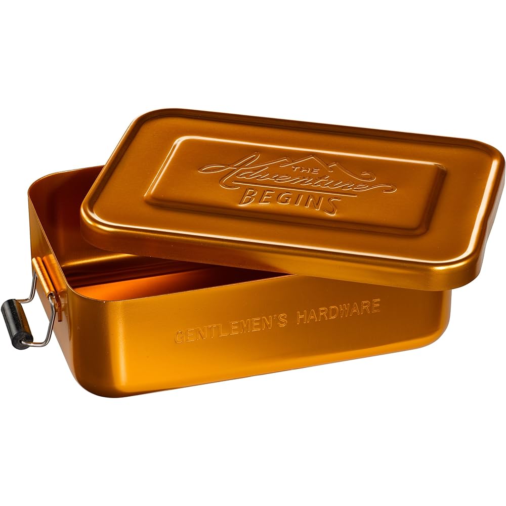 GENTLEMEN'S HARDWARE (Gentleman Hardware) GENTLEMEN'S HARDWARE Lunch Box Lunch Tin Gold 5912009GD
