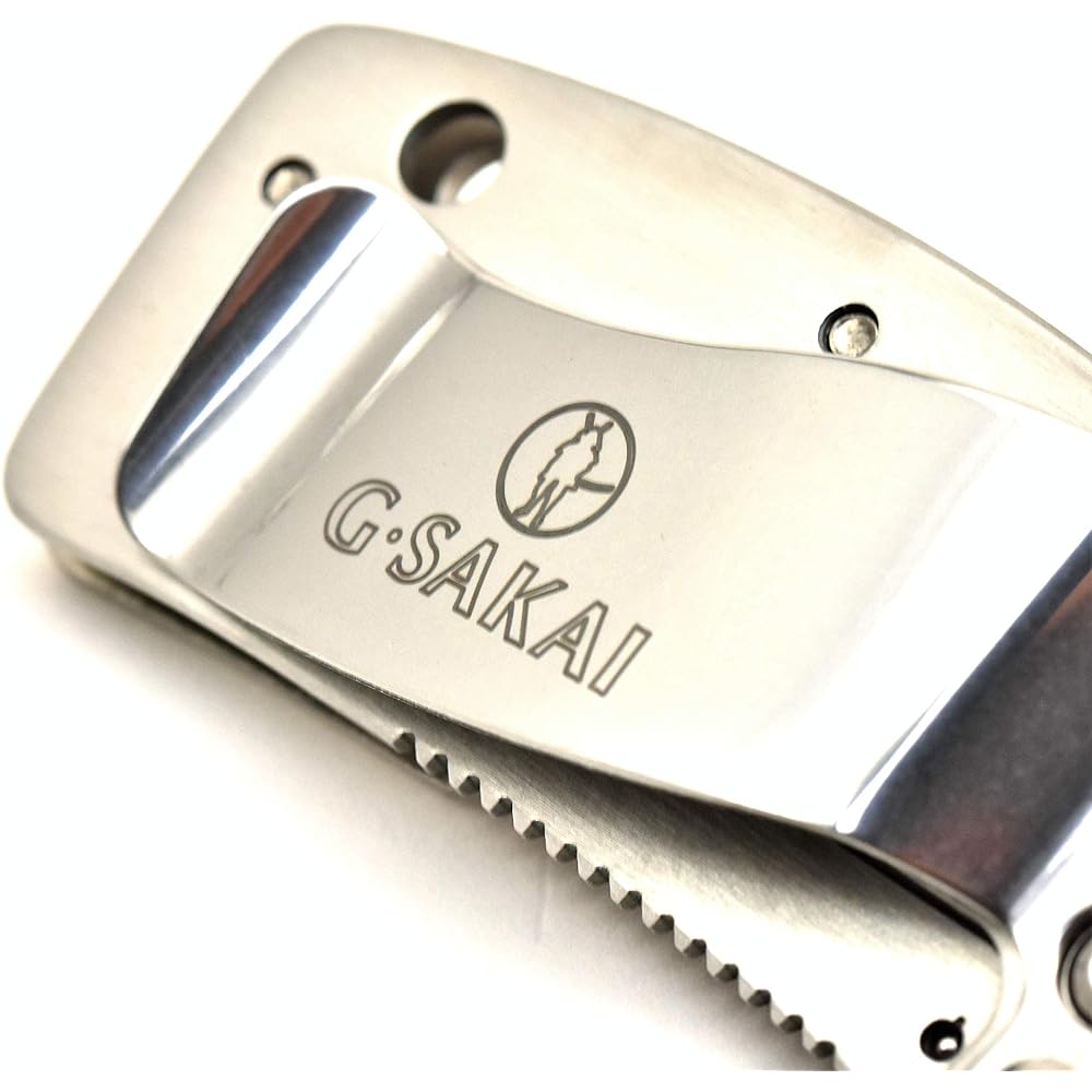 G・SAKAI Skull Money Clip Art Kawasemi Folding Knife