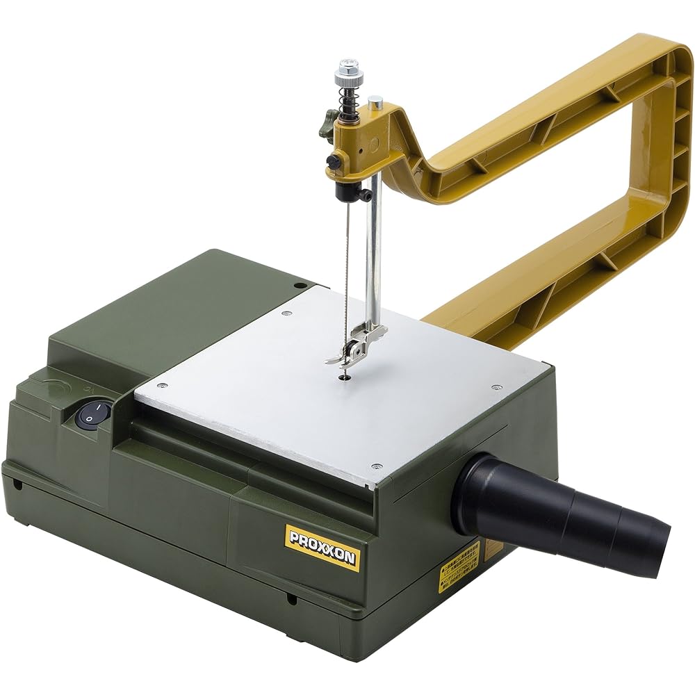 PROXXON Copping Saw Table Low-end model Recommended for easy use of electric scroll saws Comes with 2 of each of 3 types of scroll saw blades No.27081