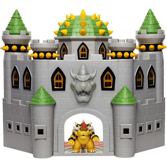 Nintendo Bowser's Castle Super Mario Deluxe Bowser's Castle Playset with Bowser Figure Toy
