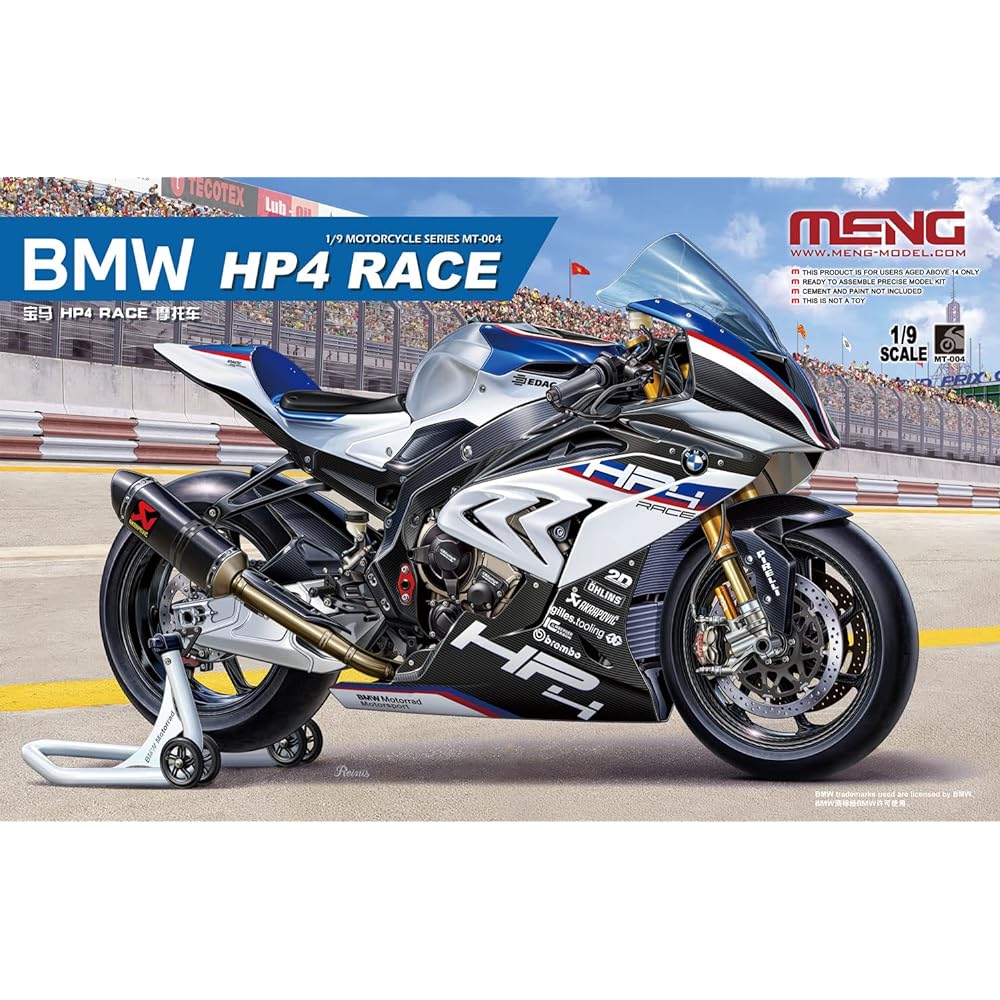 Mont Model 1/9 BMW HP4 RACE Regular Edition Plastic Model MMT004 Molding Color