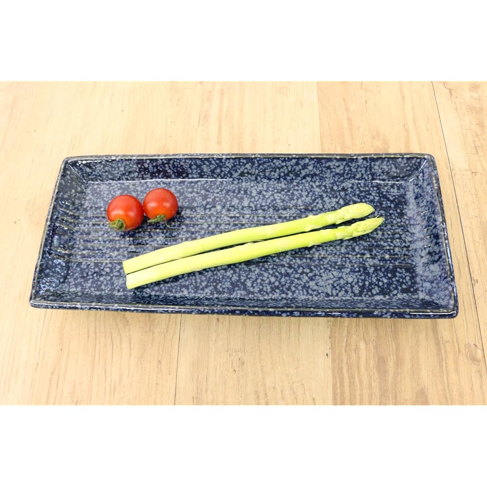 [Commercial Set] Mino Ware Japanese Cafe Series Saury Square Plate Shin Awayuki Set of 10