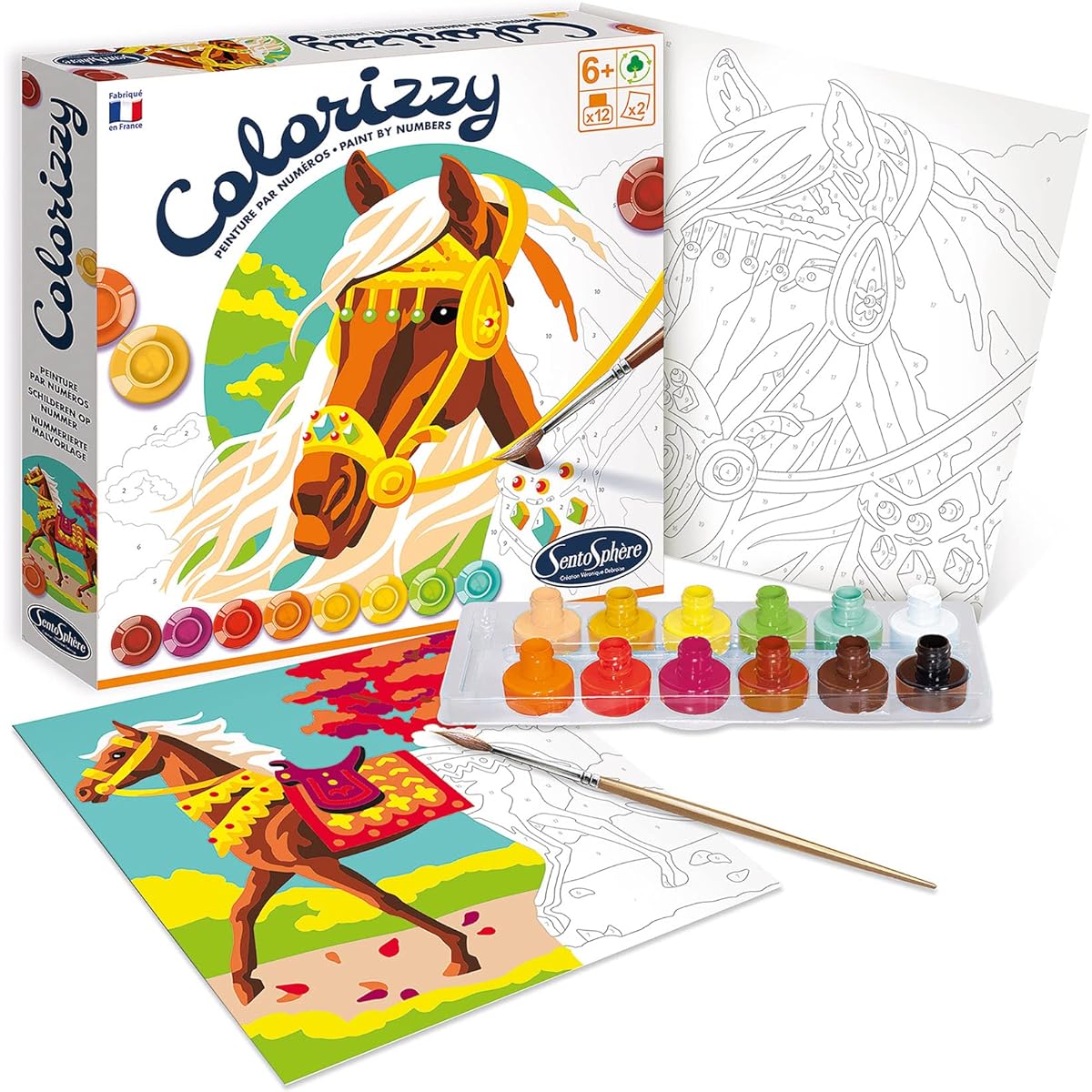 Colorizzy Paint by Numbers - Horses