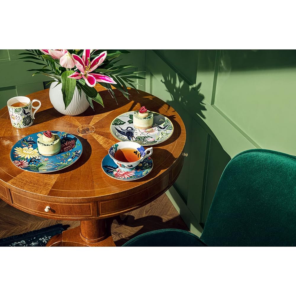 [Regular Imported Product] Wedgwood Wanderlust Water Lily Tea Cup & Saucer 200ml Wedding Gift Present 1057268 Yellow