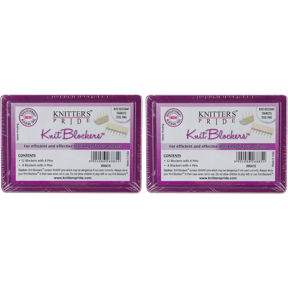 Knitter's Pride KP800415 Knit Blocker & Pin Kit 2 Pack