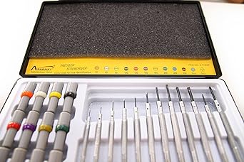 Esco 12 piece set [+-Hex] screwdriver (precision/with replacement bits) EA552GS