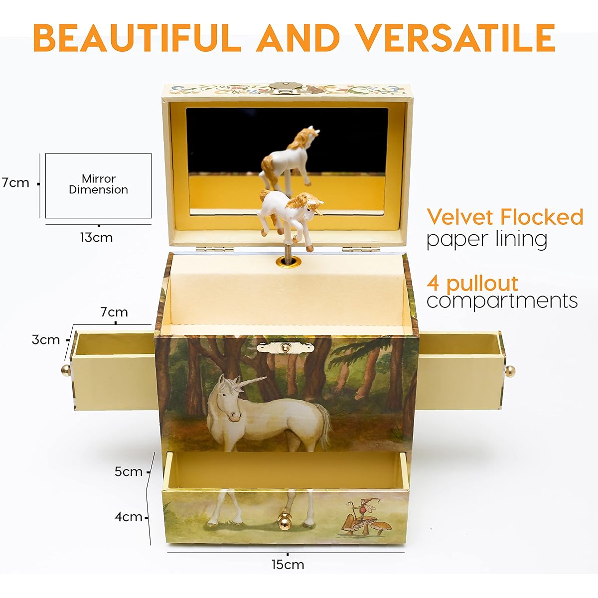 Enchantmints Unicorn Music Box Toy [Parallel import goods]