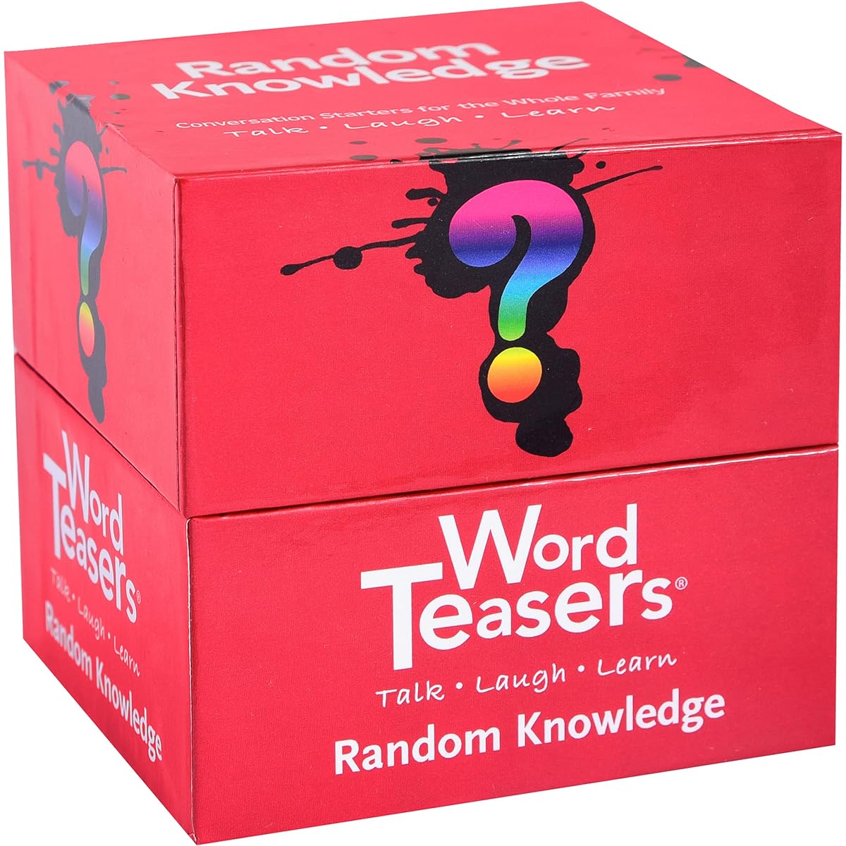 Word Teasers Random Topic Conversation Starters - Fun Trivia Cards Game for Family, Couples, Parties, Travel - Flashcards for Adults and Kids Ages 10+ - 150 Questions (Random Knowledge Edition)