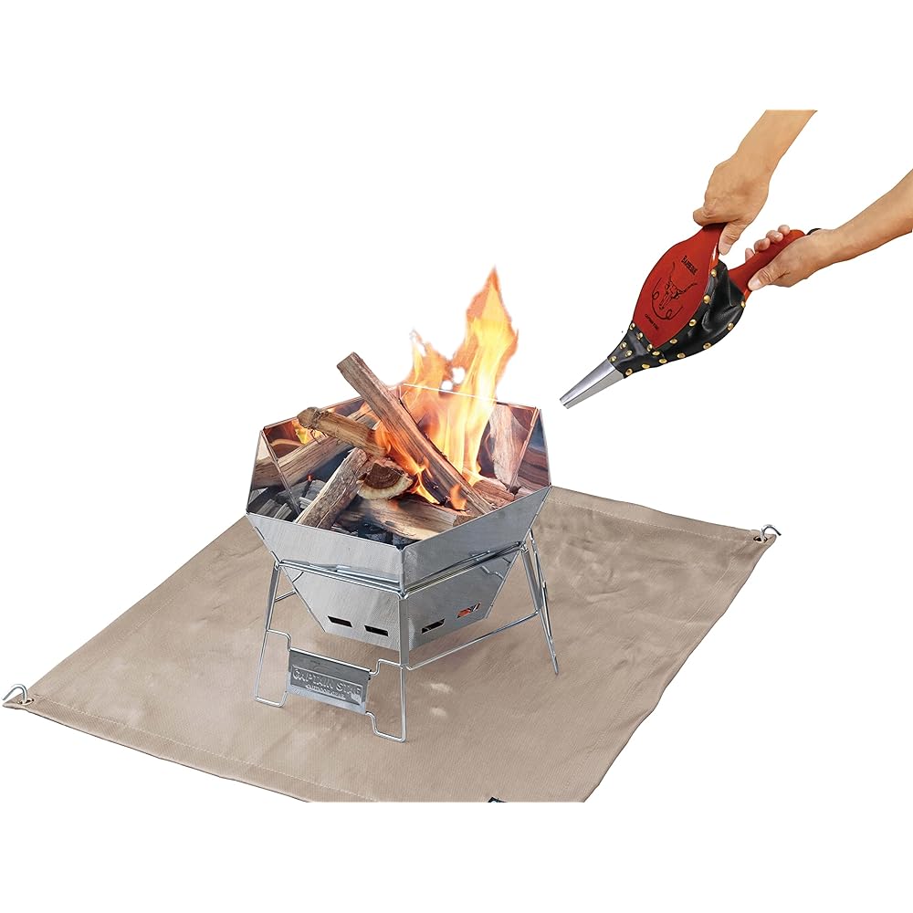 CAPTAIN STAG CAPTAIN STAG Fire Starter Blower Bellow Buffalo Blower Brown M-7579 / UG-3299