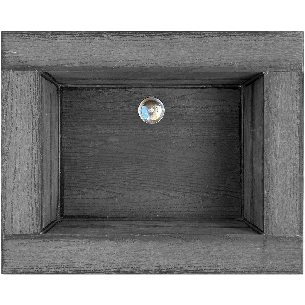 igarden iwood faucet pan black width 600mm x depth 480mm x height 200mm i10406-bk