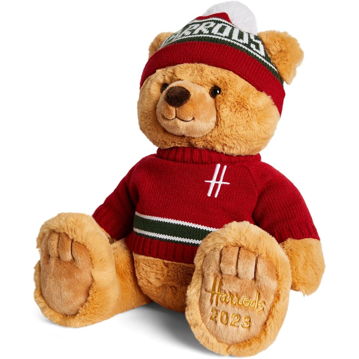 2023 Harrods Christmas Bear “Free Wrapping” Teddy Bear, Bear, Stuffed Toy