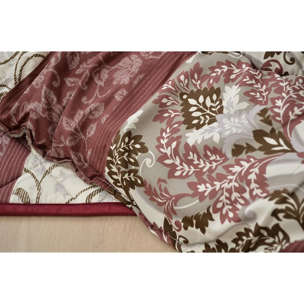 Ikehiko Kotatsu Futon Large Rectangular Viola Approx. 205 x 315 cm Red Classic Made in Japan #5970469