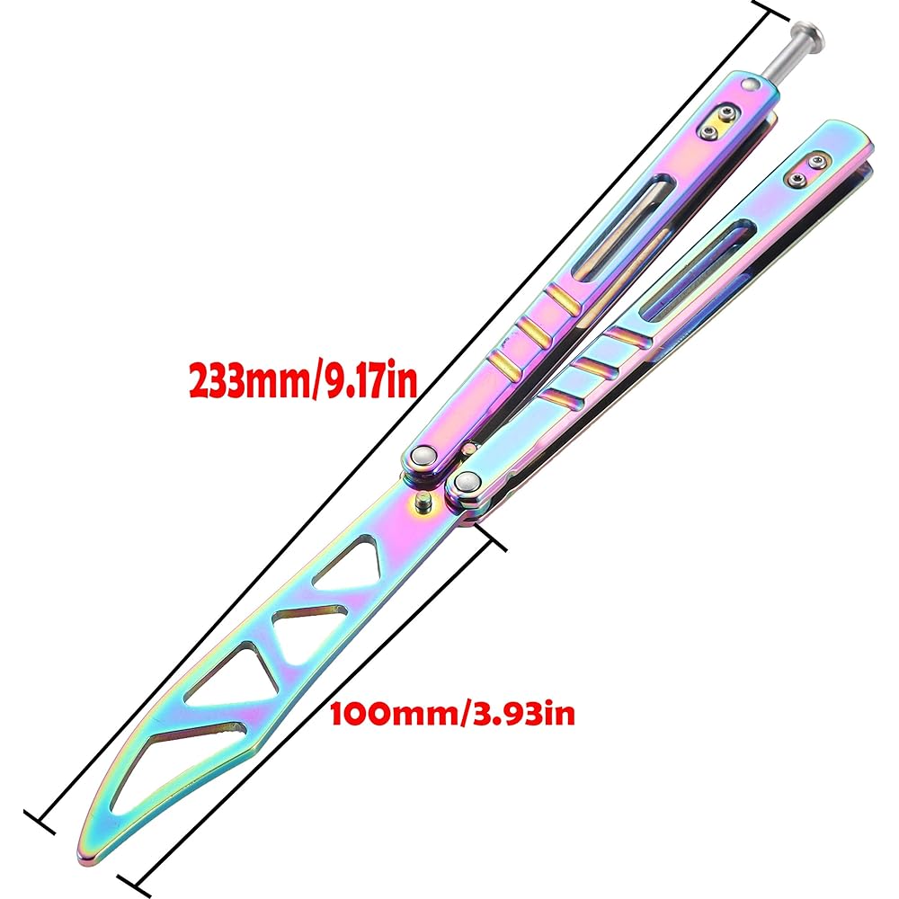 CS Foldable Butterfly Training Tool, Practice Folding Knife, Purple