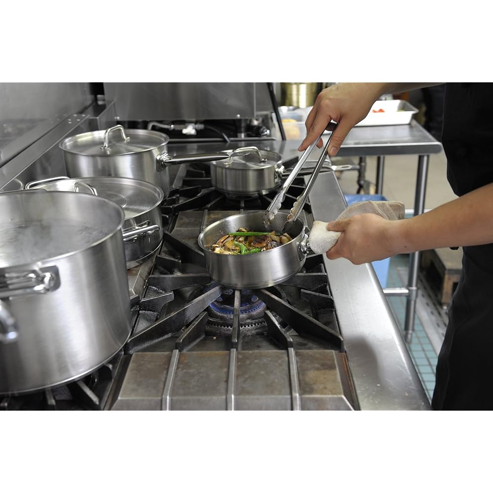 EBM 18-8 Pro Chef IH Shallow One Hand Pot 22cm Without Lid