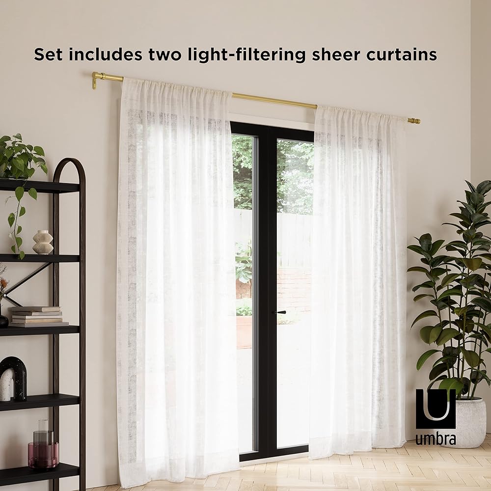 [Official] umbra lace curtain white 241cm width 2-piece set SHEERA 21017286660