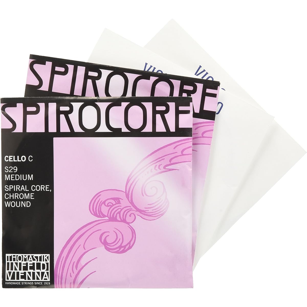 Cello string set JARGAR SPIROCORE chrome winding