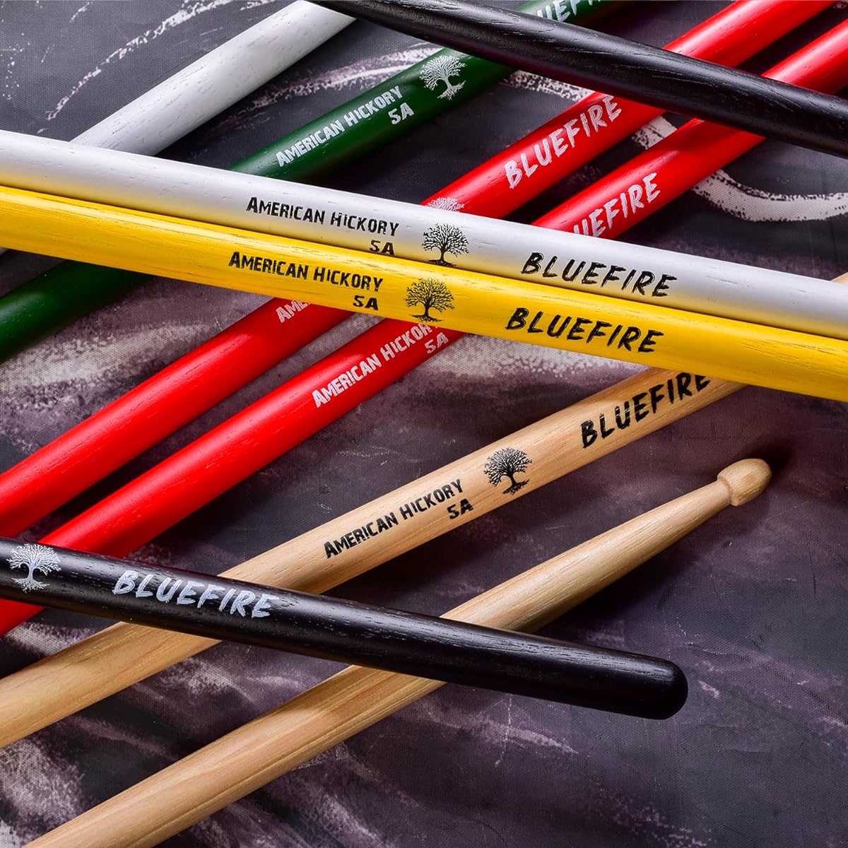5A Drumsticks Hickory Wooden Drumsticks with Acorn Tips for Acoustic or Electronic Drums Weight 6 Pieces/3 Pairs
