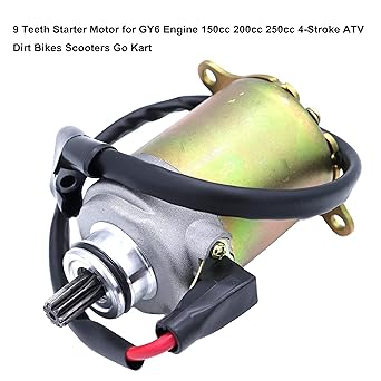 Woopeey Starter Solenoid Relay & Starter Motor for GY6 Engine 150cc 200CC 250CC Scooter Go Kart ATV Dirt Bike Baja Wilderness Taotao Cool Star Jonway Roketa