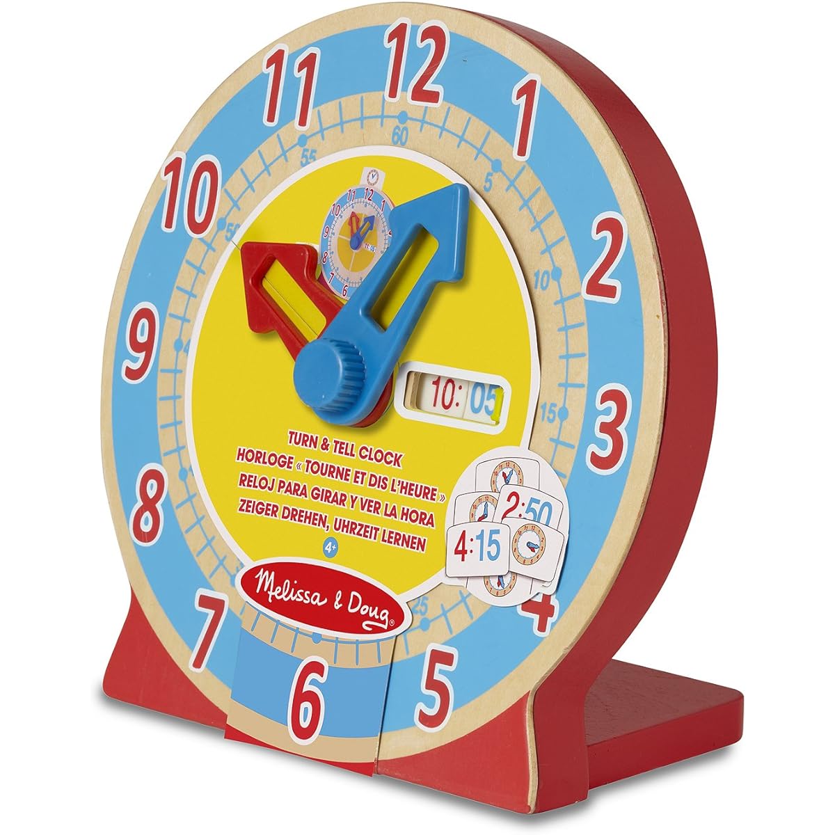 Melissa & Doug Turn & Tell Wooden Clock (14284)