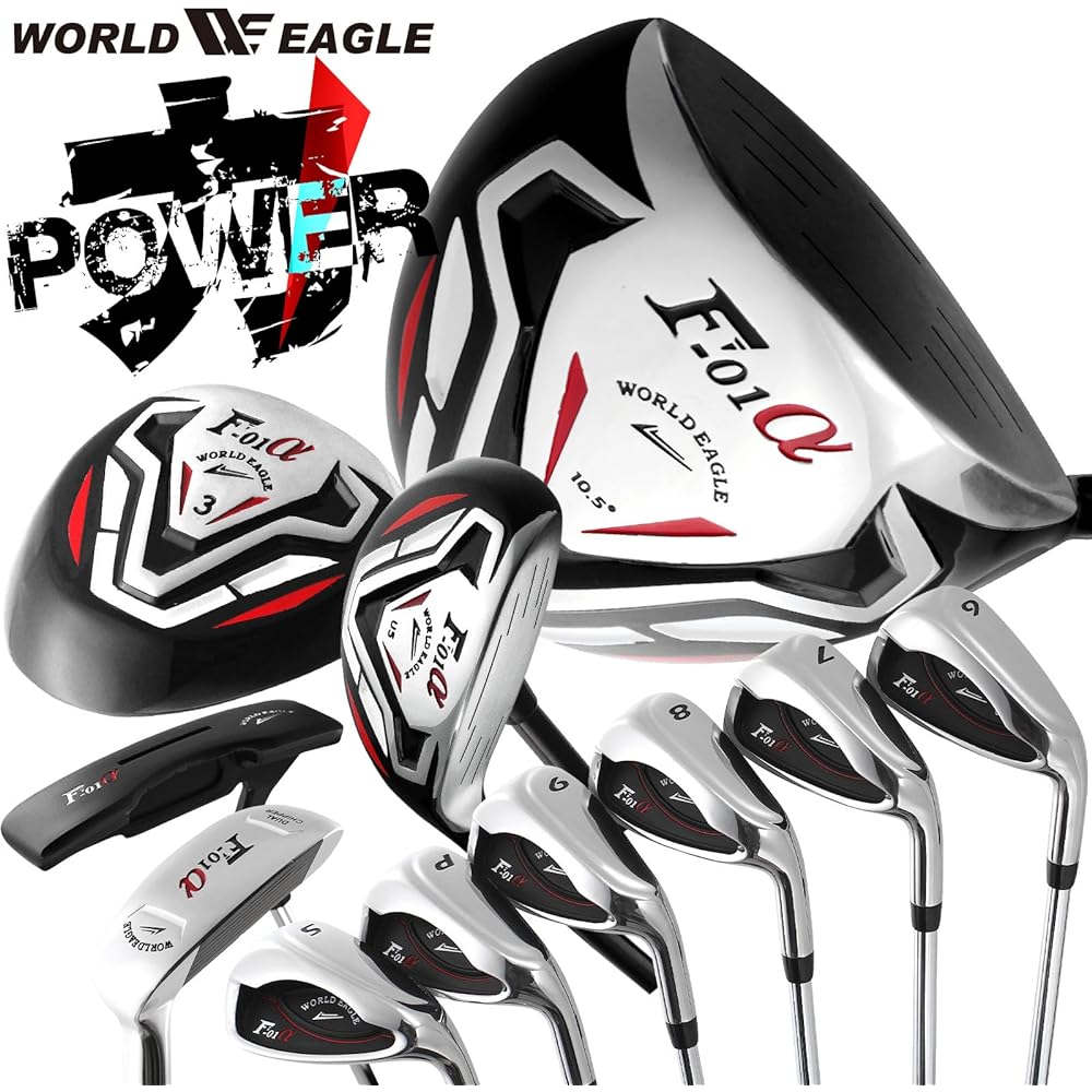 WORLD EAGLE F-F-01α Cross club set 10 pieces Right bag: CBX Beginner