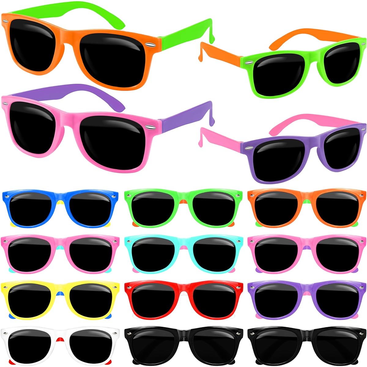 Palonu Kids Sunglasses Bulk, Sunglasses Kids Party Favors for Boys and Girls, Pool Toys, Summer Toys, Party Toys, Goodie Bag Stuffers, Birthday Party Supplies Gifts(48)
