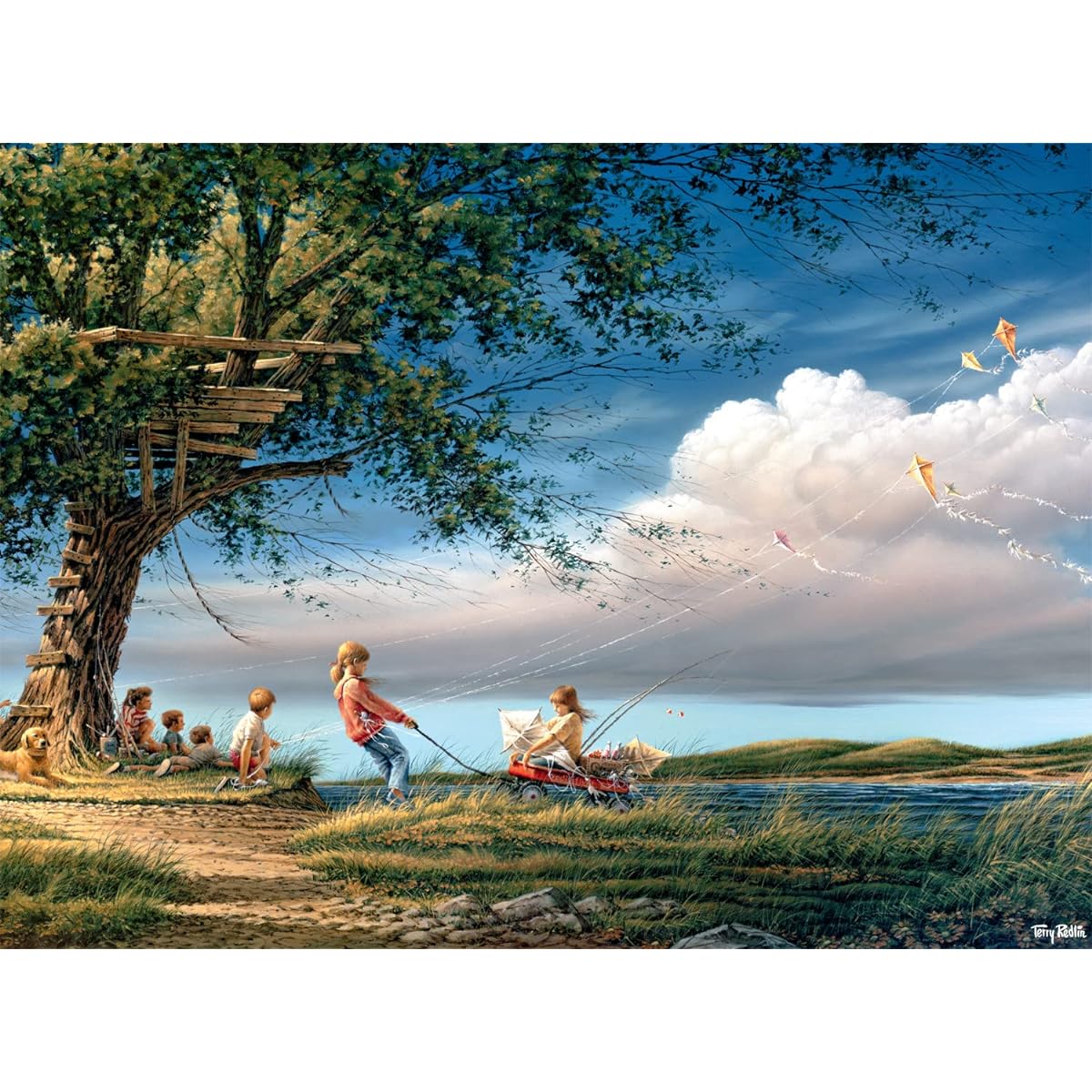 Buffalo Games Jigsaw Puzzle Terry Redlin Spring Fever 1000 Piece
