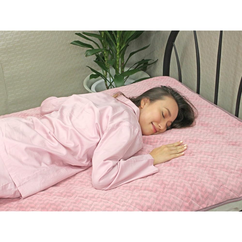 Kyoto [Romance Kosugi] Romance bedrock bath bed pad (lightweight type) double pink 1-3335-7854-7100