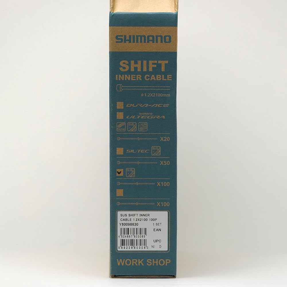 SHIMANO shift inner cable workshop box stainless steel 100 pieces/2100mm Y60098630
