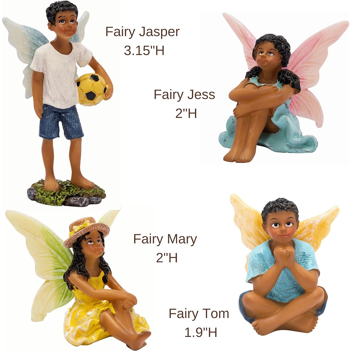 PRETMANNS Fairy Garden Kit - Fairy Garden Accessories & Fairy Figures for Fairy Gardens - Garden Fairies for Boys and Girls - Garden Fairy Figures for Miniature Fairy Gardens