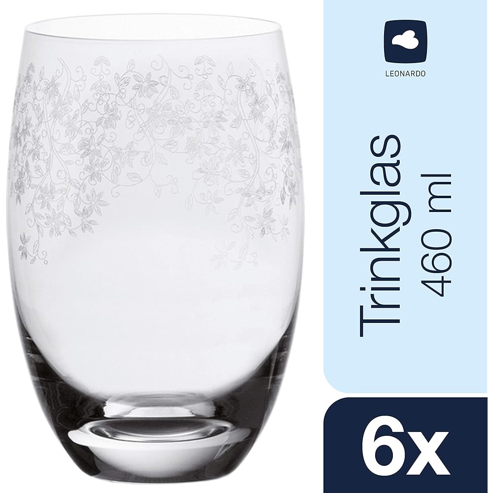 LEONARDO Tumbler Clear 460ml Set of 6 Tumblers Chateau 061593