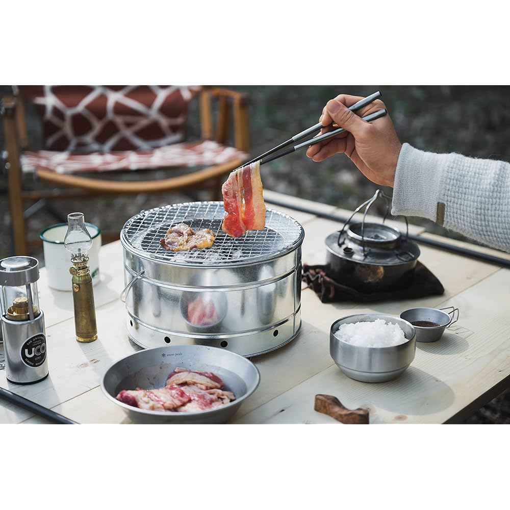 Onoe Seisakusho (ONOE) Round Tabletop Stove MTK-245 for BBQ Camping Outdoor Use