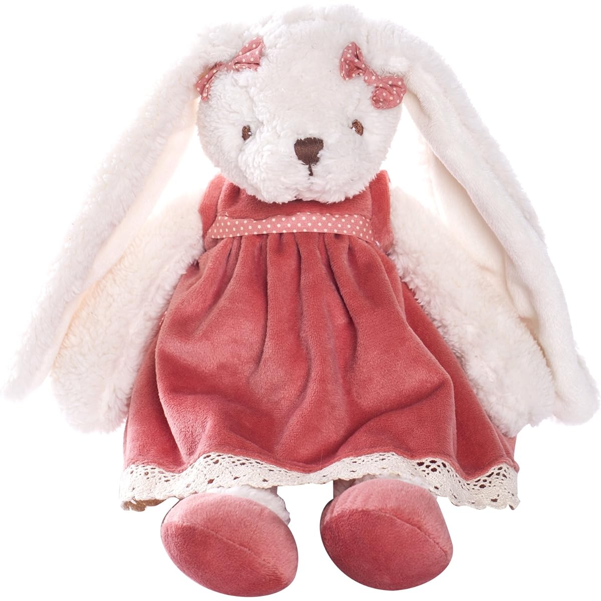 Dilly dudu Holiday Stuffed Bunny Plush Toy Soft Toy Cuddly Doll Best Gift Pink Dilly dudu
