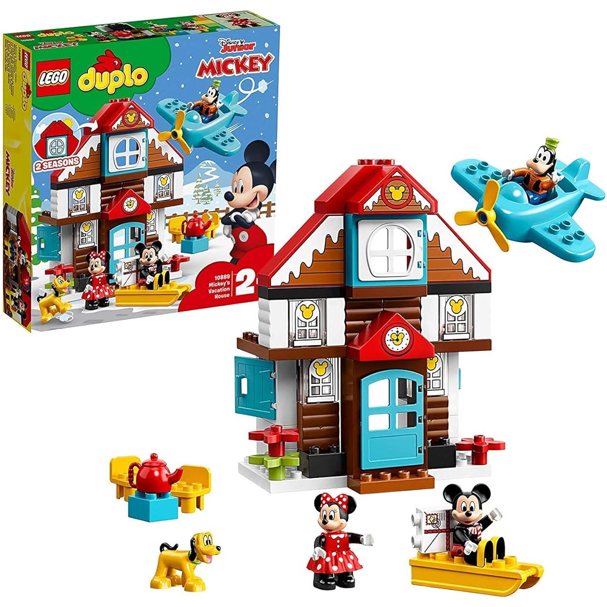 LEGO Duplo Mickey and Minnie's Holiday House 10889 Blocks Toys for Girls