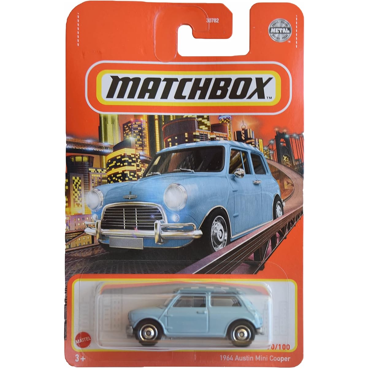 Matchbox 1964 Austin Mini Cooper [Blue] 70/100