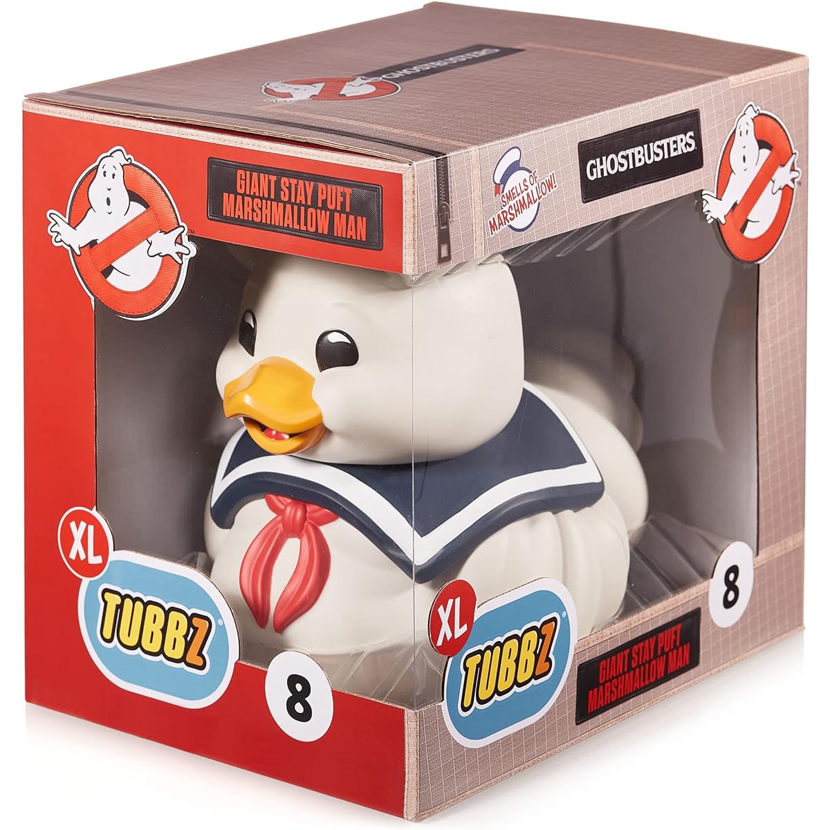 TUBBZ Giant Stay Puft Marshmallow Scent Collectible Vinyl Rubber Duck Figure Official Ghostbusters Merchandise - TV, Movies, Video Games