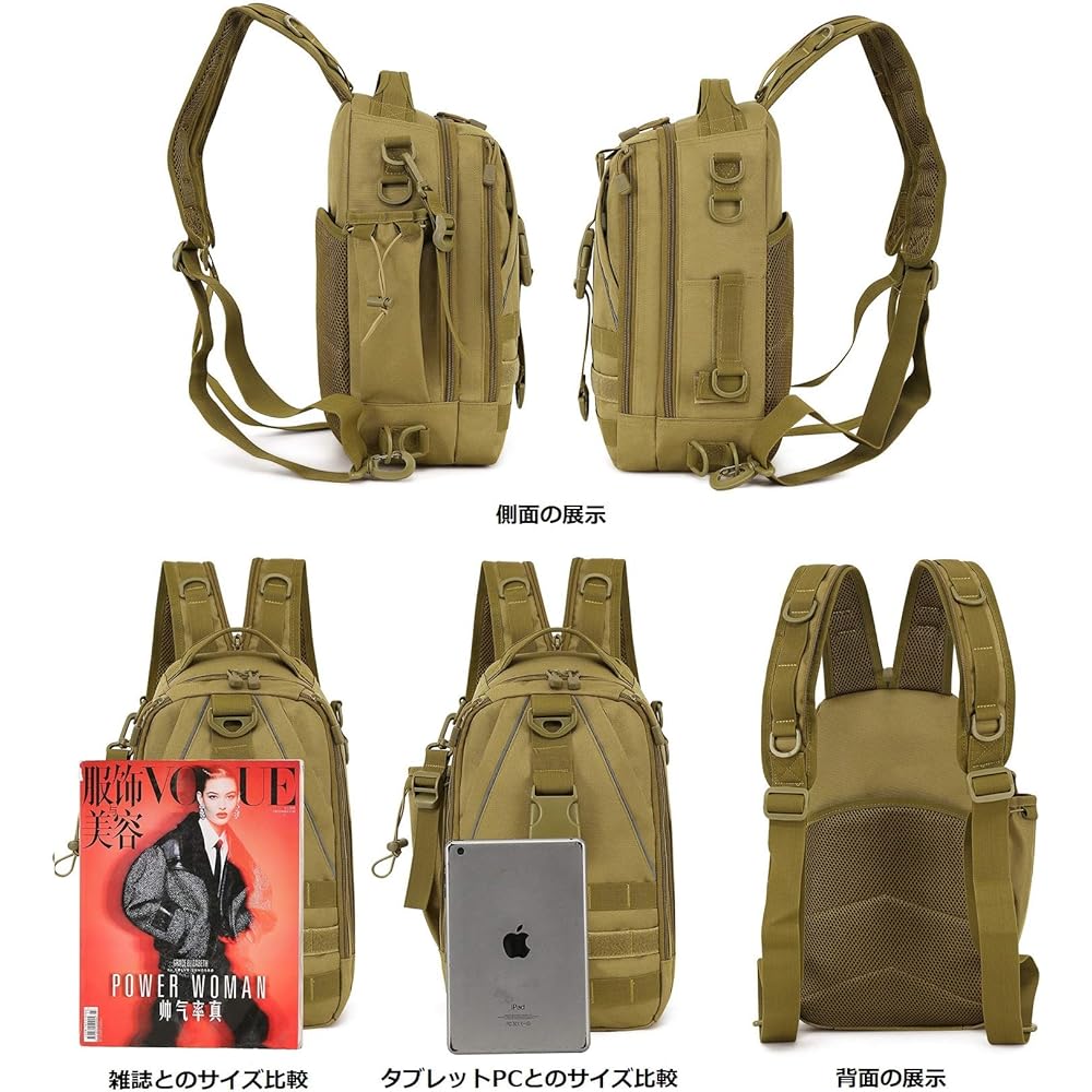 PHOENIX IKKI 3WAY Multi-Pocket Large Capacity Camouflage Pattern Fishing Tool Storage Bag Fishing Bag Tackle Bag Fishing Bag Fishing Bag Fishing Rod Case Shoulder Bag Backpack Rucksack Black Camouflage
