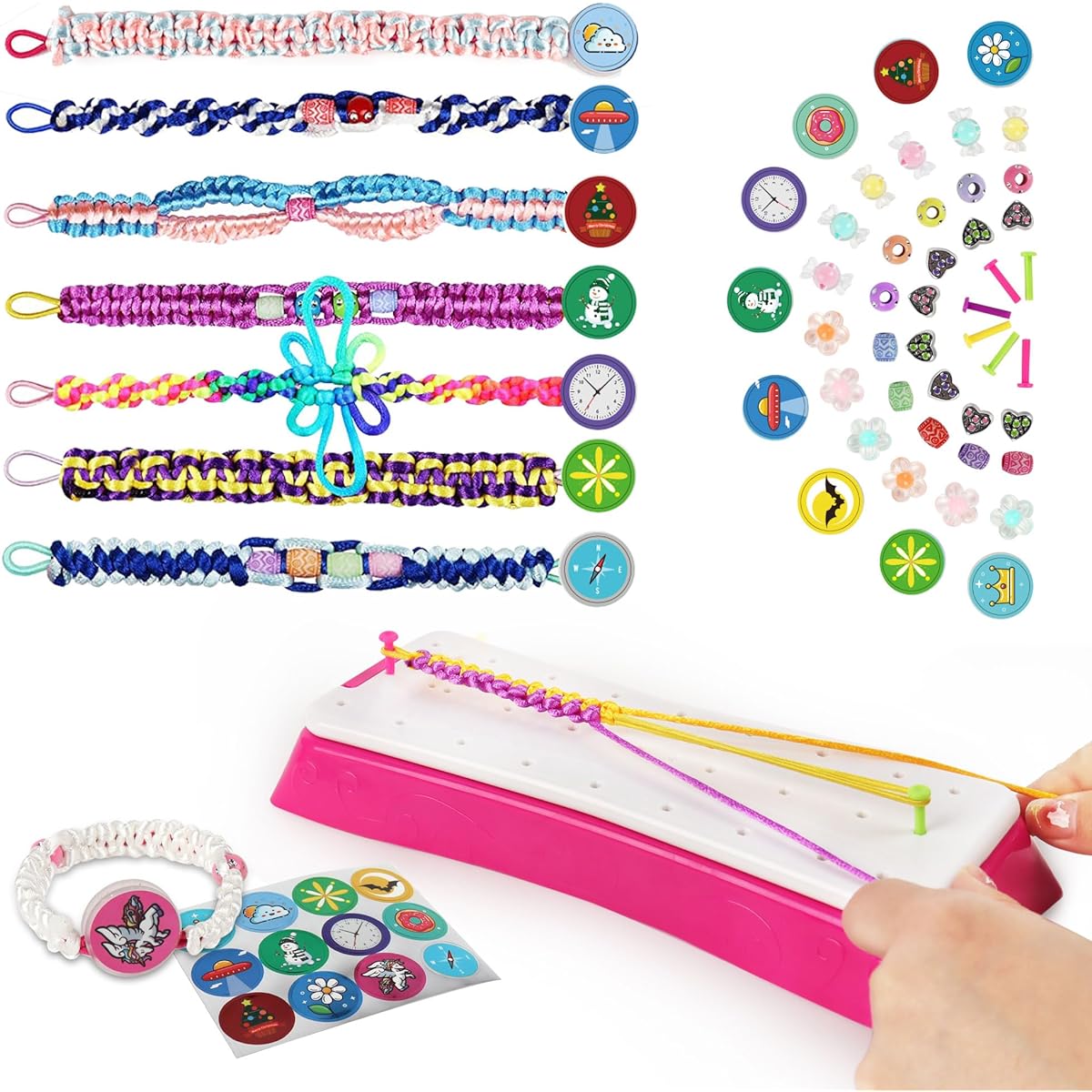 GIAT Friendship Bracelet Making Kit for Girls - Crafts, DIY Arts & Crafts Toys for Girls 8-12 Years Old, 6 Years Old, 7 Years Old, 8 Years Old, 9 Years Old, 10 Years Old, 11 Years Old, 12 Years Old Best gift ideas for kids