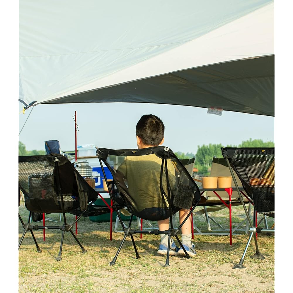 iClimb Outdoor Chair, Ultra Light, Compact, Folding Beach Chair with Storage Bag, Convenient to Carry, Fishing, Camping, Bag Packing, Hiking, Sports Day Concerts, One Year Warranty