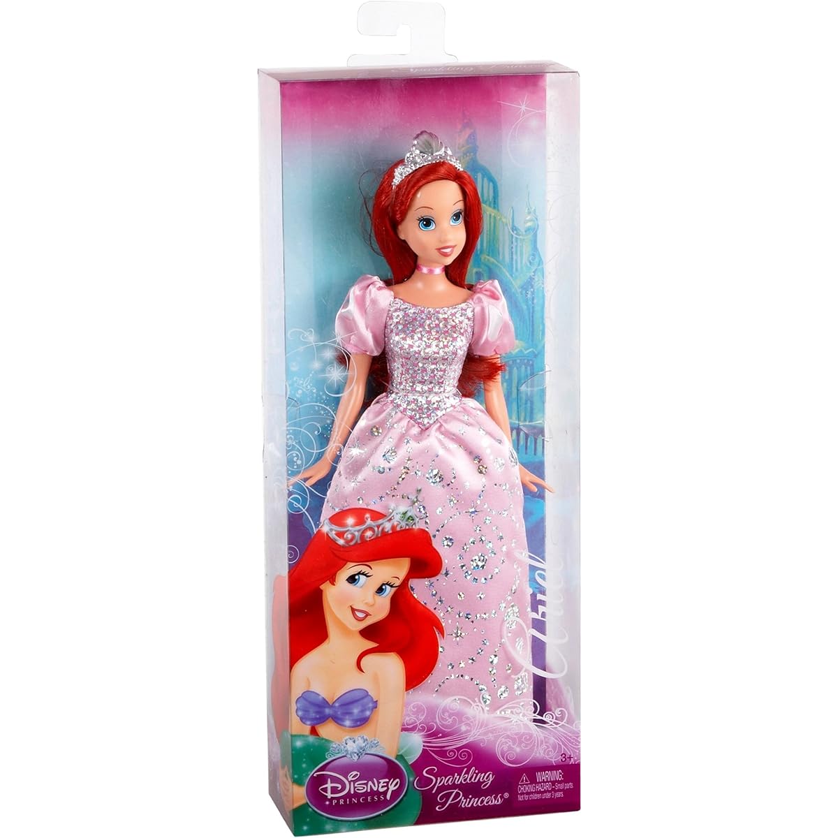 Disney Princess Sparkly Dress Princess Doll Ariel (W5550)
