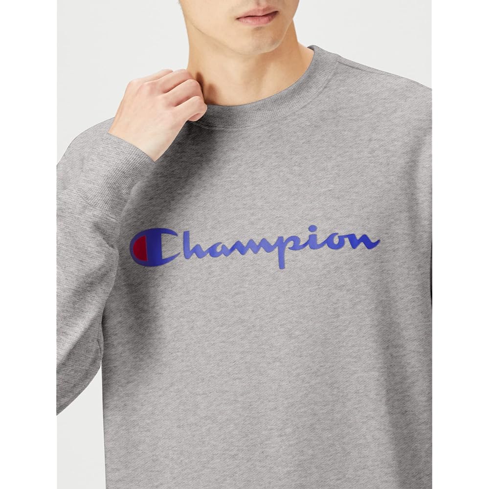 [Champion] Sweatshirt, Long Sleeve, Fleece, Round Neck, Script Logo, Crew Neck Sweatshirt, C8-W043Z Men's