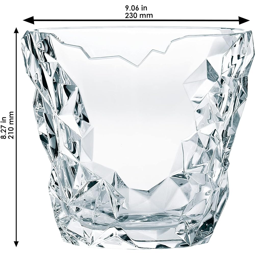 Nachtmann Vase Clear 21cm Sculpture Oval Base 90053