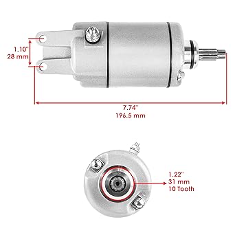 Caltric Starter Compatible with Honda Trx500 Trx500Fpa Trx500 Fpa FA Foreman Rubicon 500 2001-2014