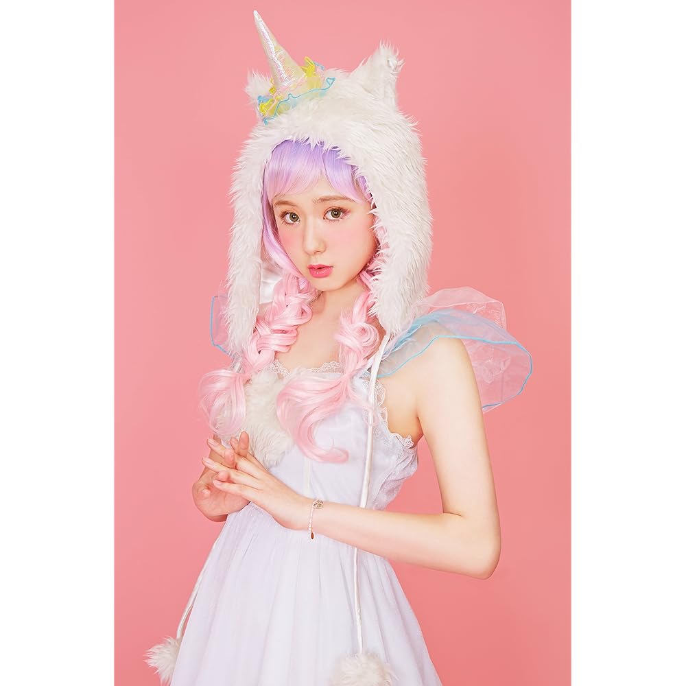 Clearstone LUNATIC LEMONY LOLLIPOP Cosplay Halloween Unicorn Girl Unicorn Women's White Costume Costume