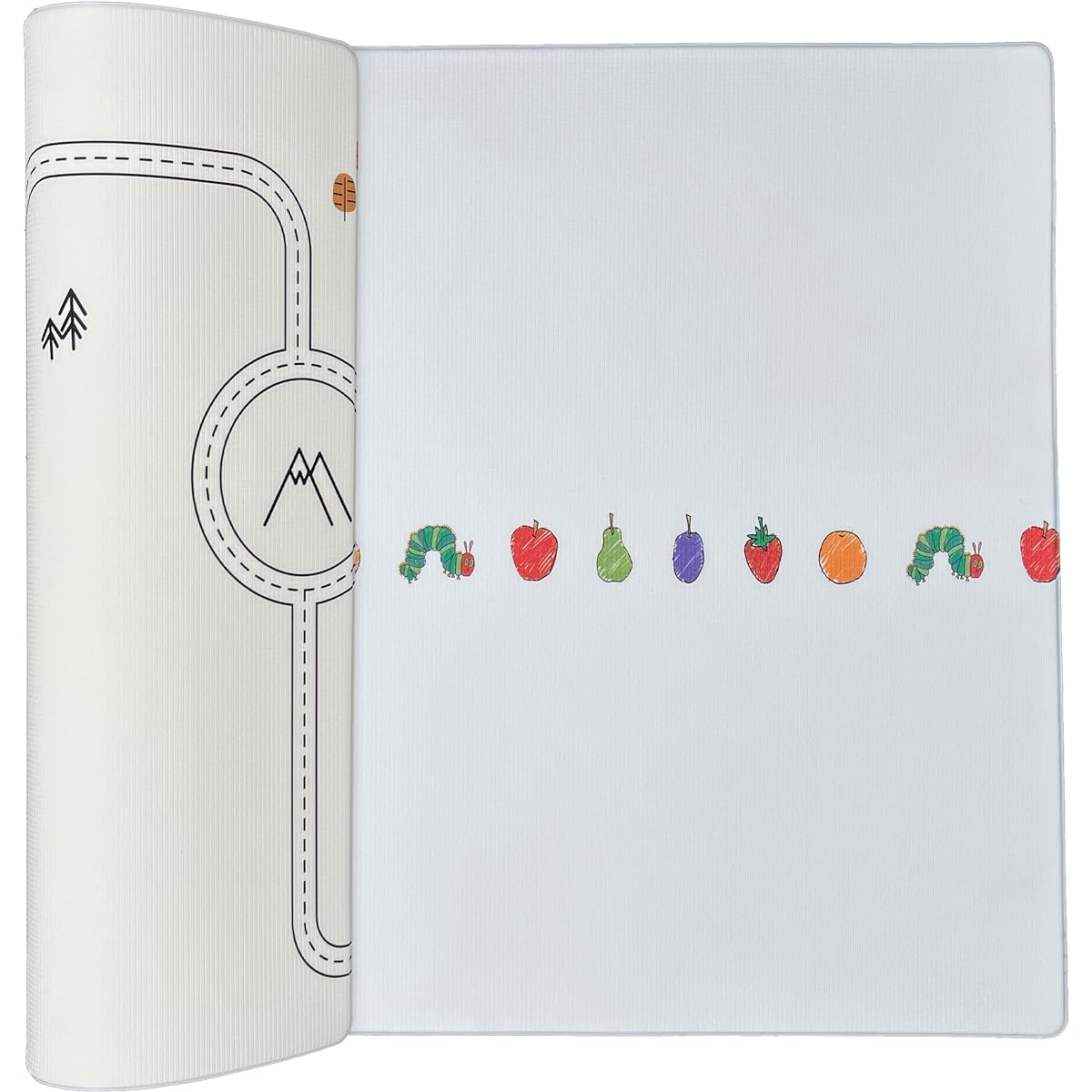 LITTLE Bot x World of Eric Carle Baby Play mat, The Very Hungary Caterpillar, Ofie mat (Caterpillar Life + Country Road Nordic)