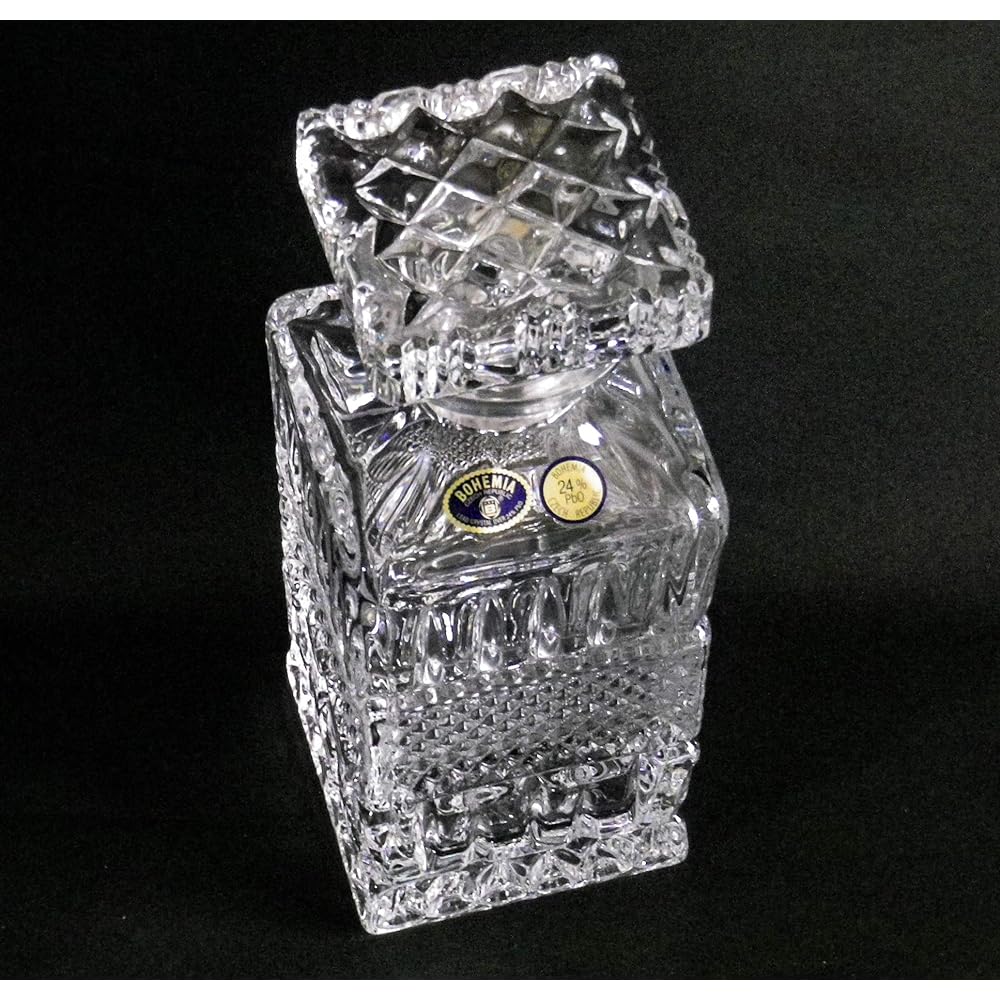 Bohemian glass crystal decanter "Brittany"