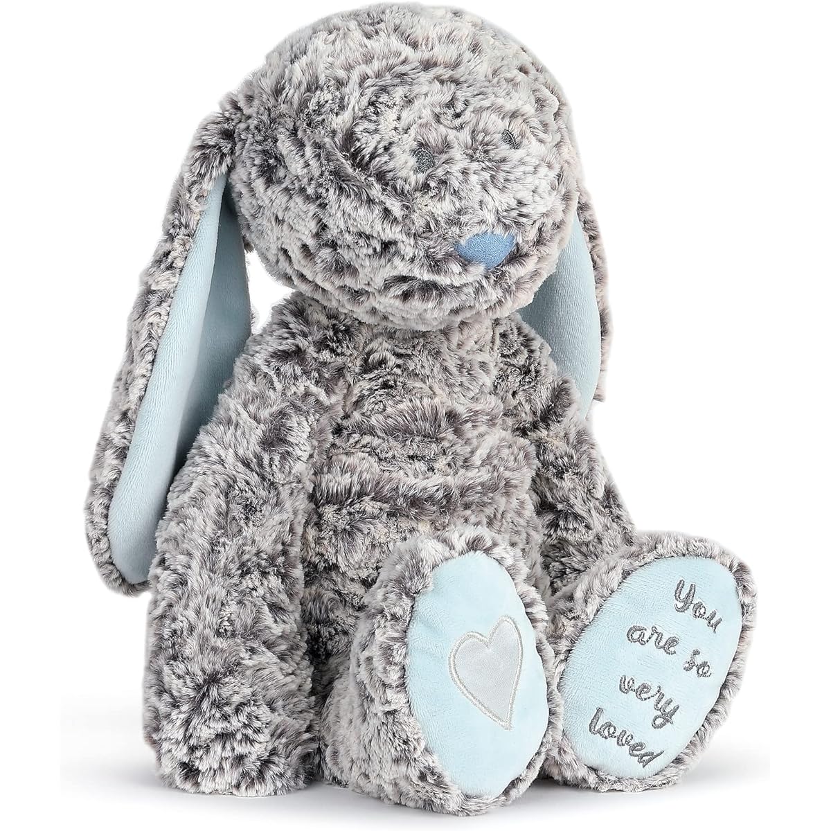DEMDACO Bejamin Bunny You are So Very Loved Soft Blue 12" Plush Fabric Figure Toy