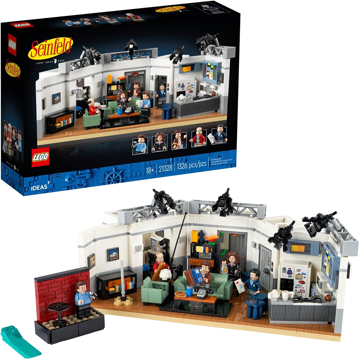 LEGO Ideas Seinfeld 21328 Building Kit Collectible Display Model 1990s Nostalgia Gift for Adults (1,326 Pieces)