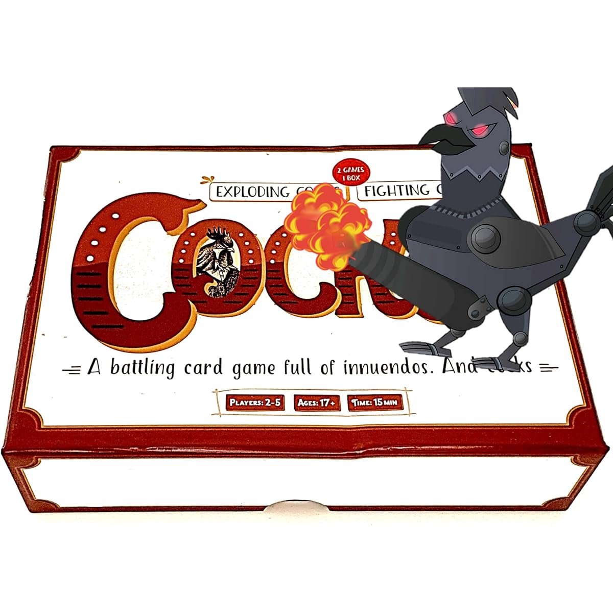 Right or Racist Cox Box - Funny White Elephant Gift - Two Games in One