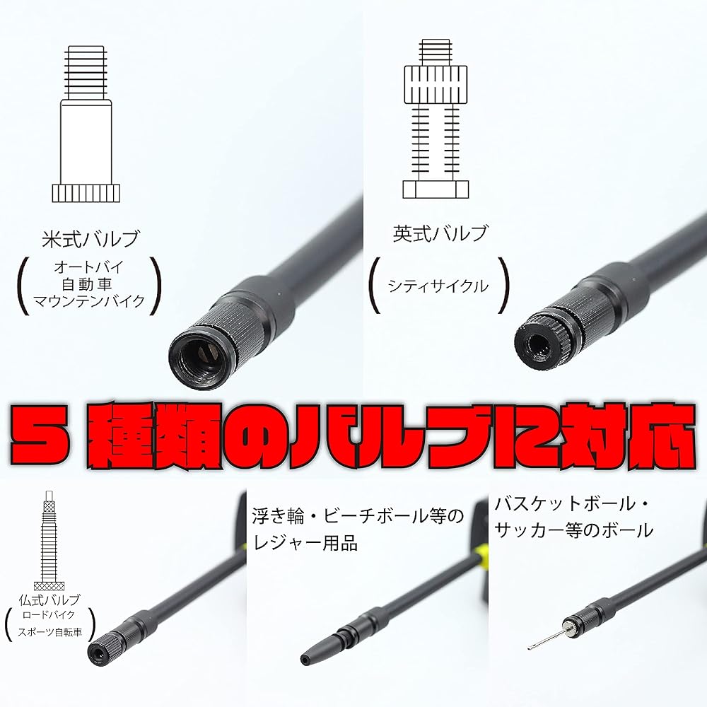 Kijima Bike Air Pump Electric Smart Air Pump Basic Set Car Bicycle Ball Compact 2000mah/7.4V Max 150PSI TypeC Charging JP01 302-3221
