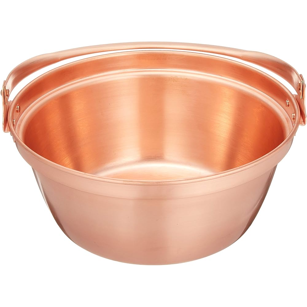 Marushin Copperware Endo Shoji Copper Wild Vegetable Pot (No Tin Lined Inside) 30cm ASV01030